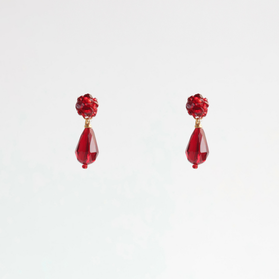 ARETES AMARELLA ROJO