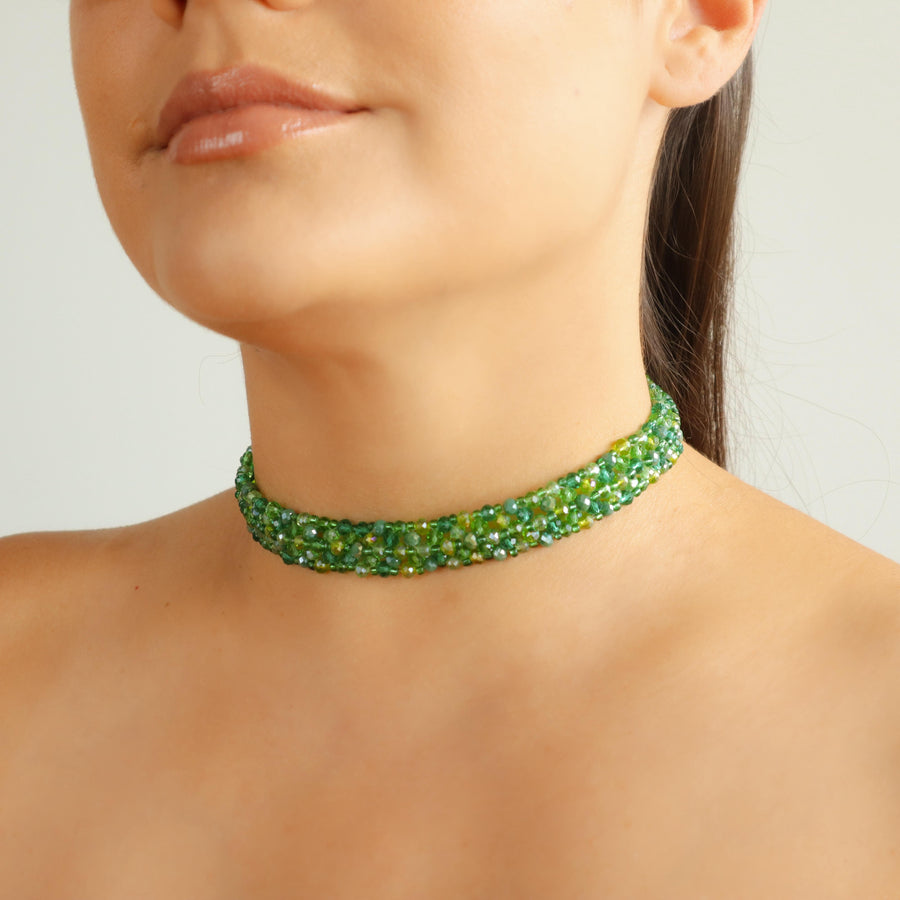 COLLAR ESMERALDA VERDE
