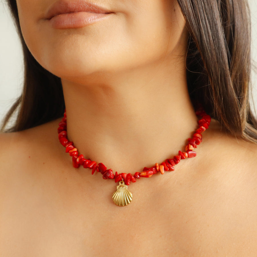 COLLAR MALIA ROJO