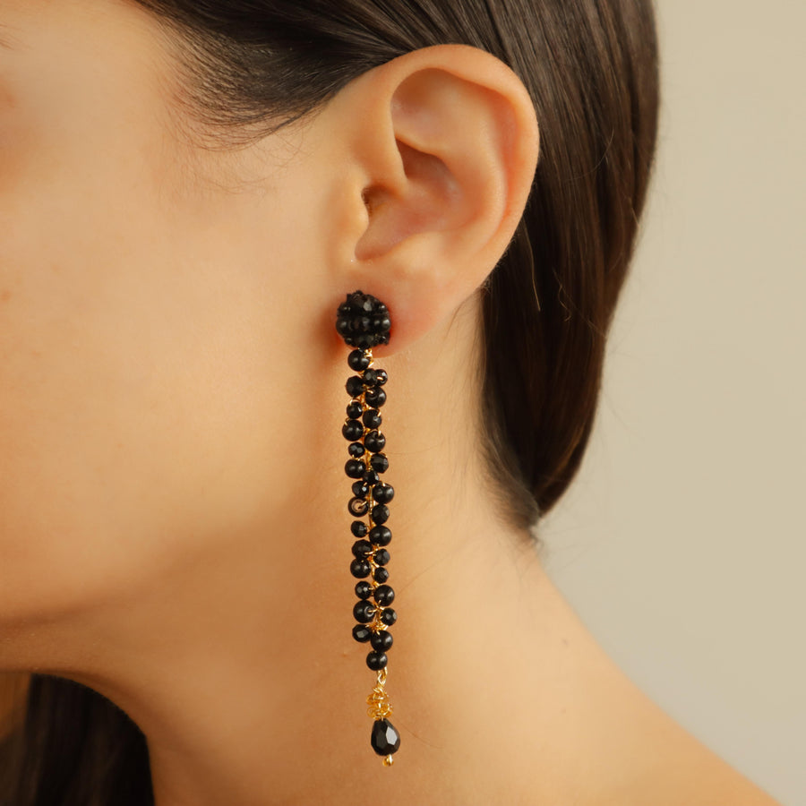 ARETES VIRGINIA NEGRO