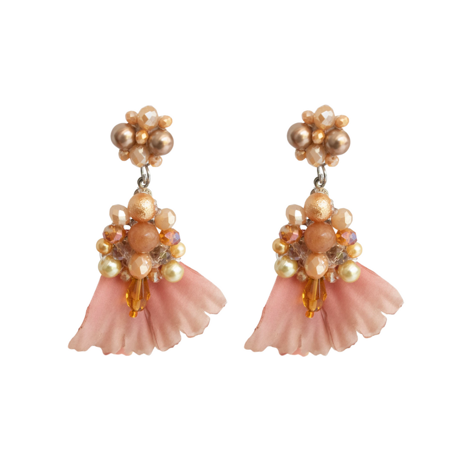 ARETES PRIMAVERA MEDIANO NUDE DORADO